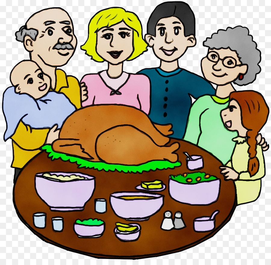 Семейный ужин рисунок