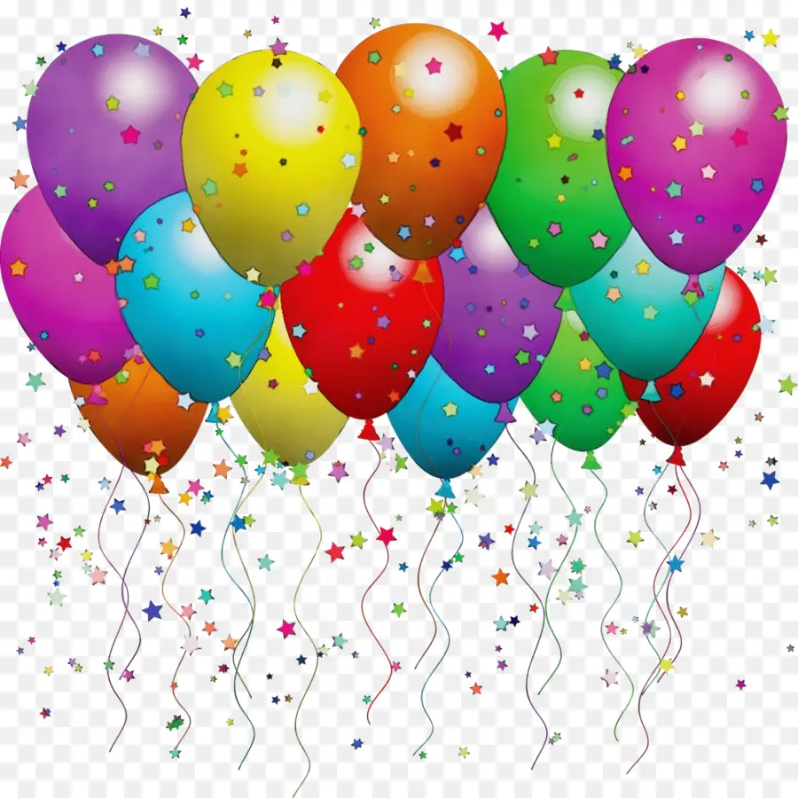 Воздушный шар，День рождения PNG