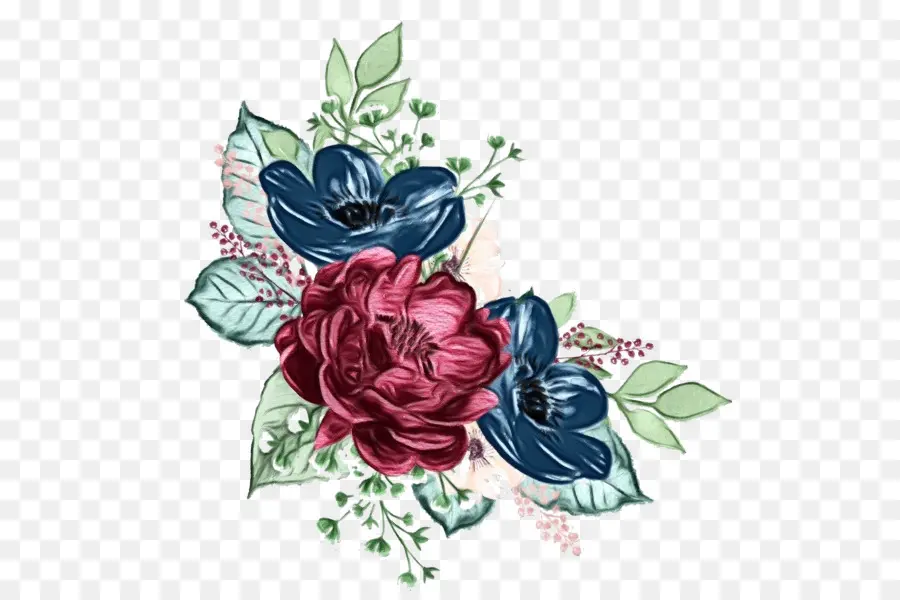 Роза，голубая роза PNG