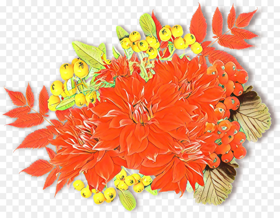 цветок，апельсин PNG