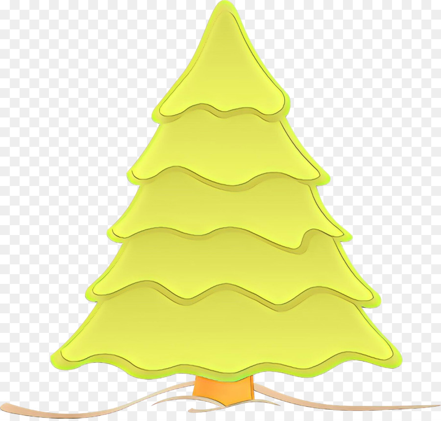 Рождественская елка，желтый PNG