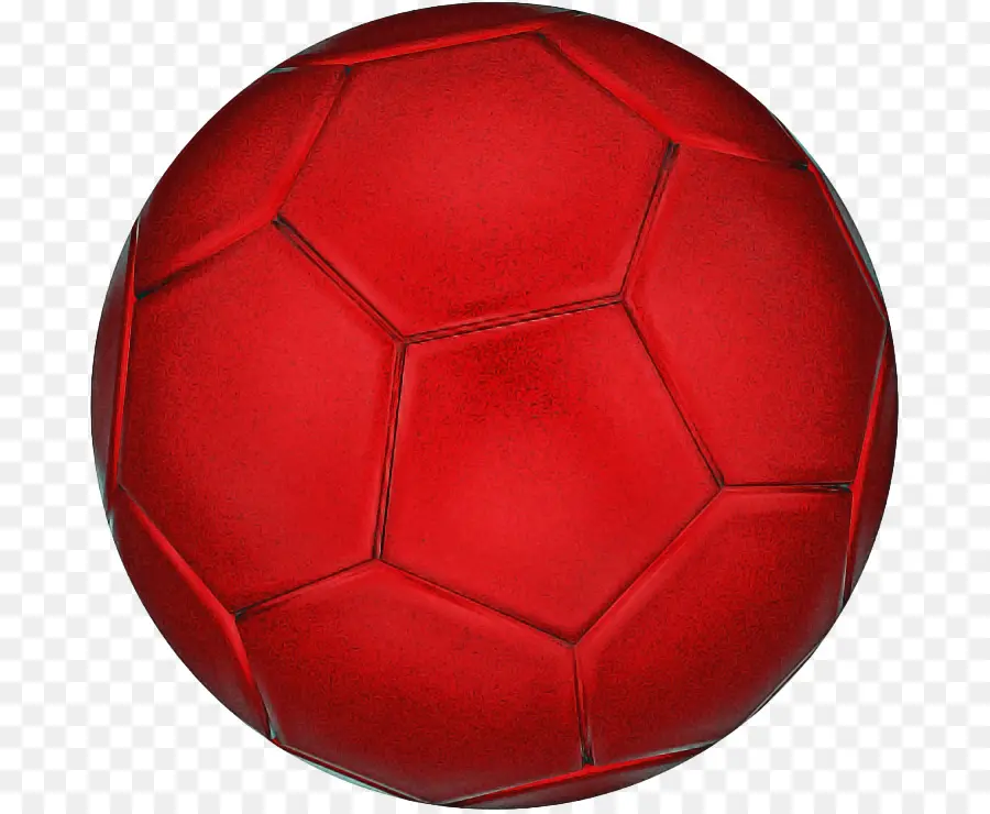 футбольный мяч，красный PNG