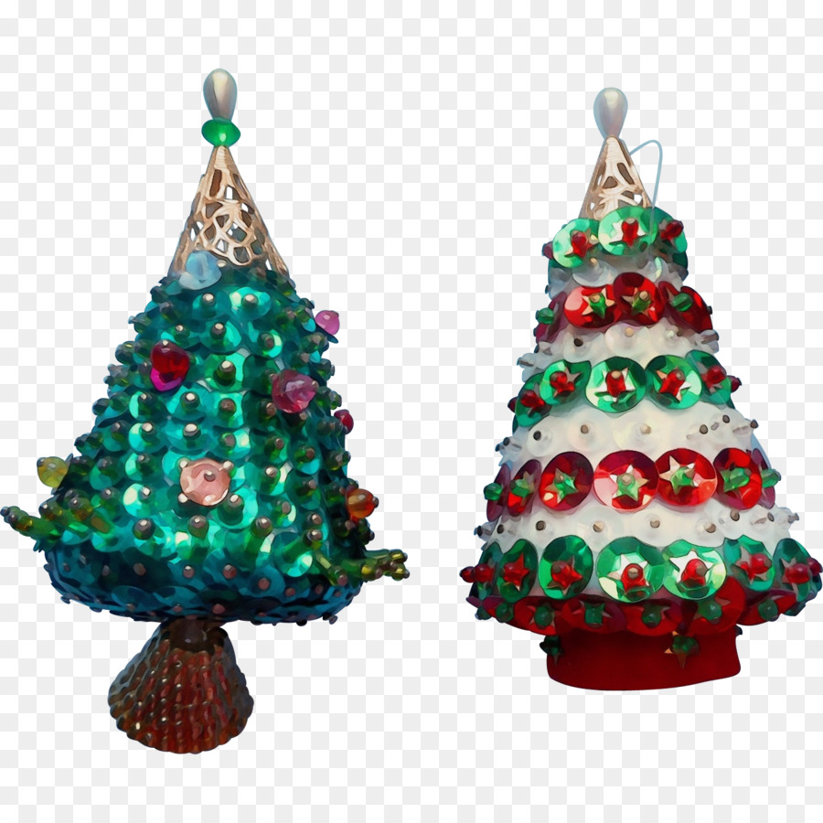 Рождественская елка，Earrings PNG