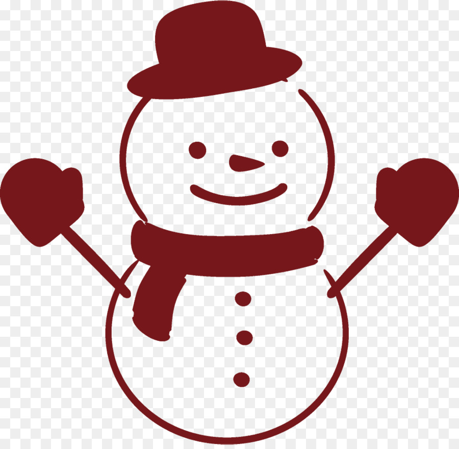 Снеговик，улыбка PNG