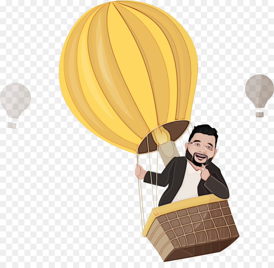 желтый，воздушный шар PNG