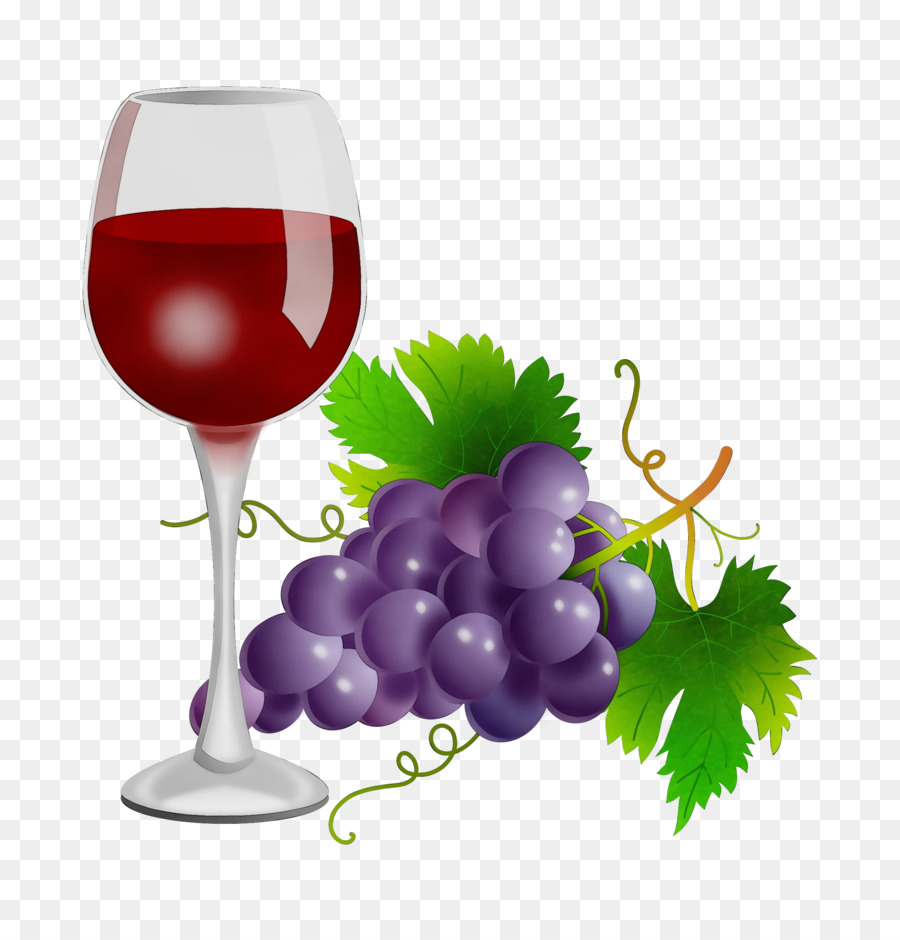 виноград，бокал для вина PNG