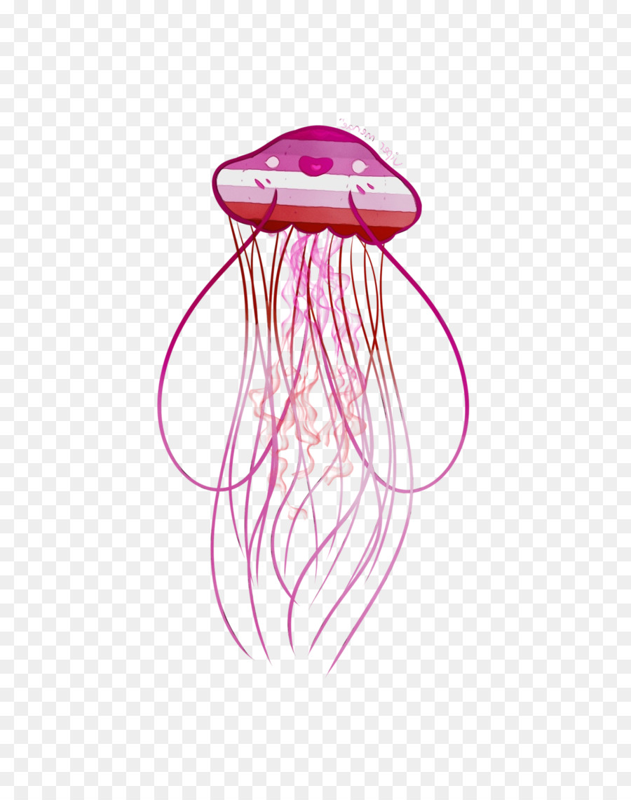 Розовая медуза