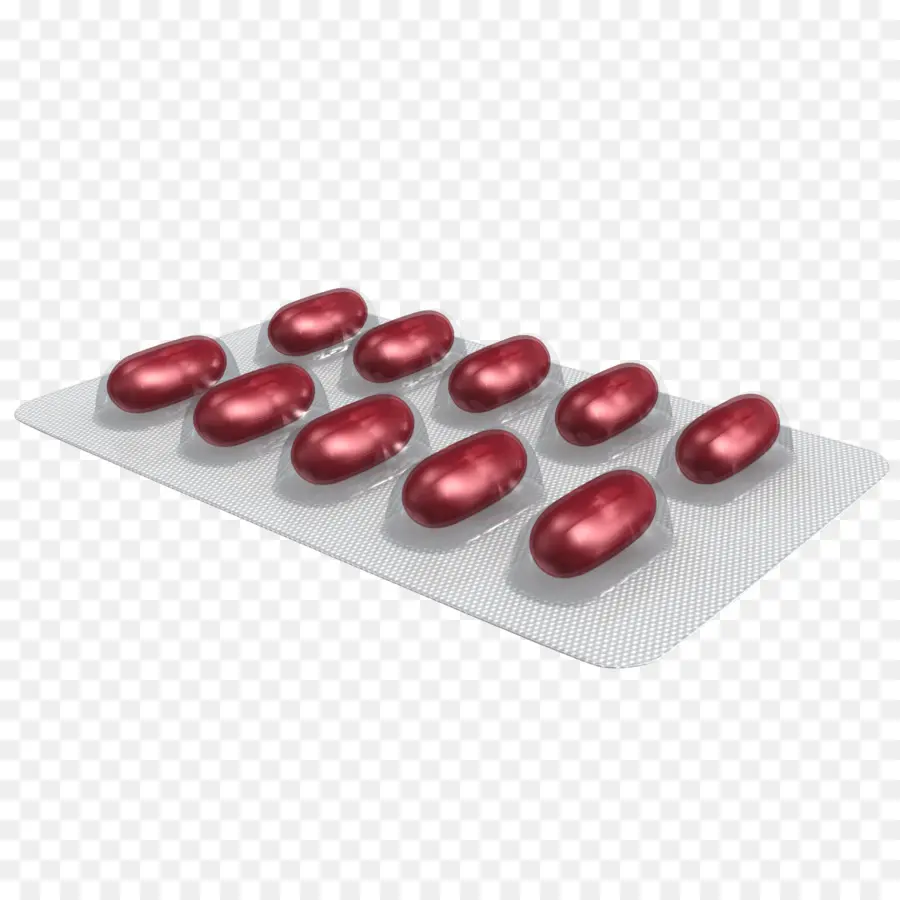 Pill，красный PNG