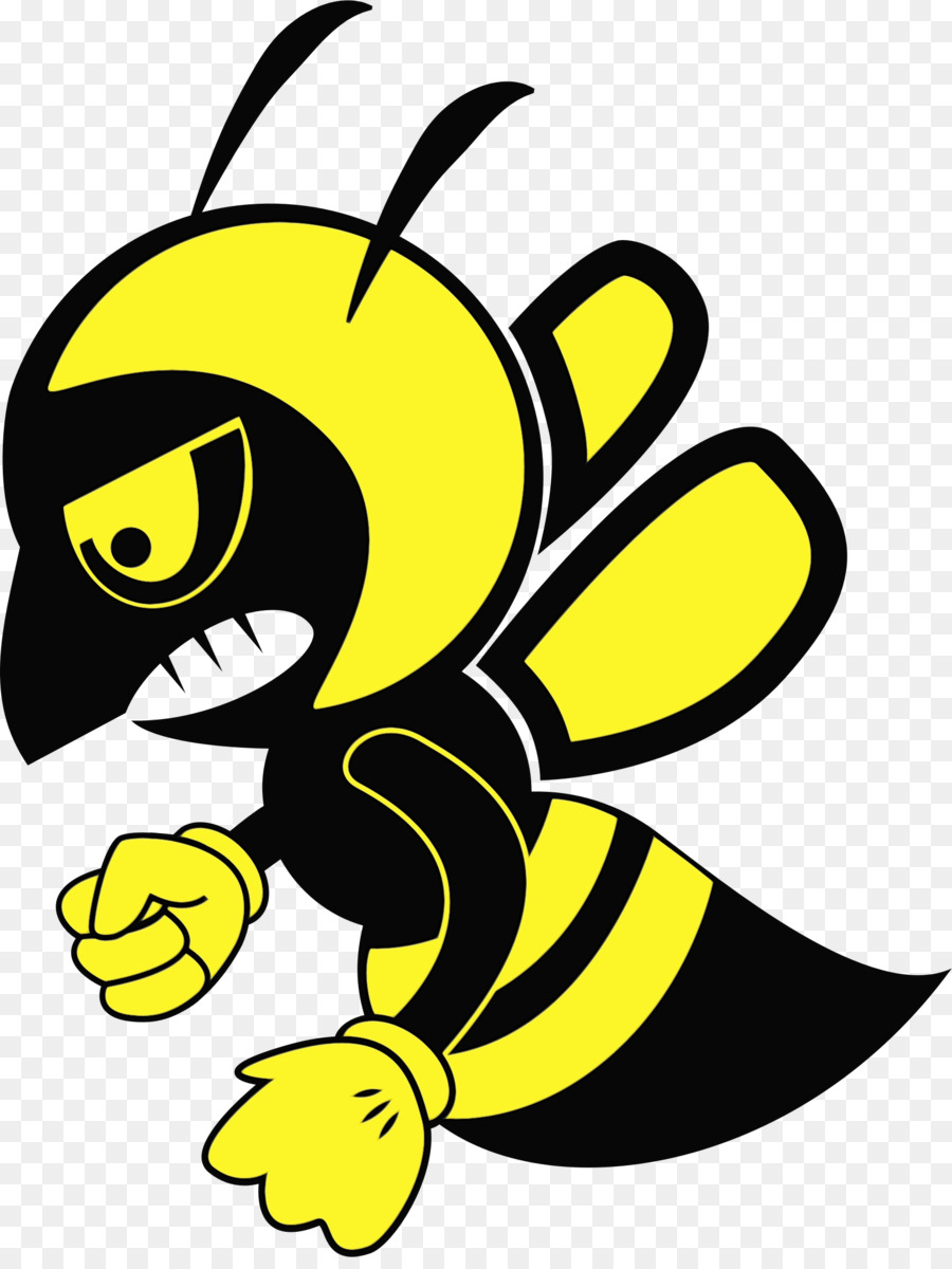 пчела，желтый PNG
