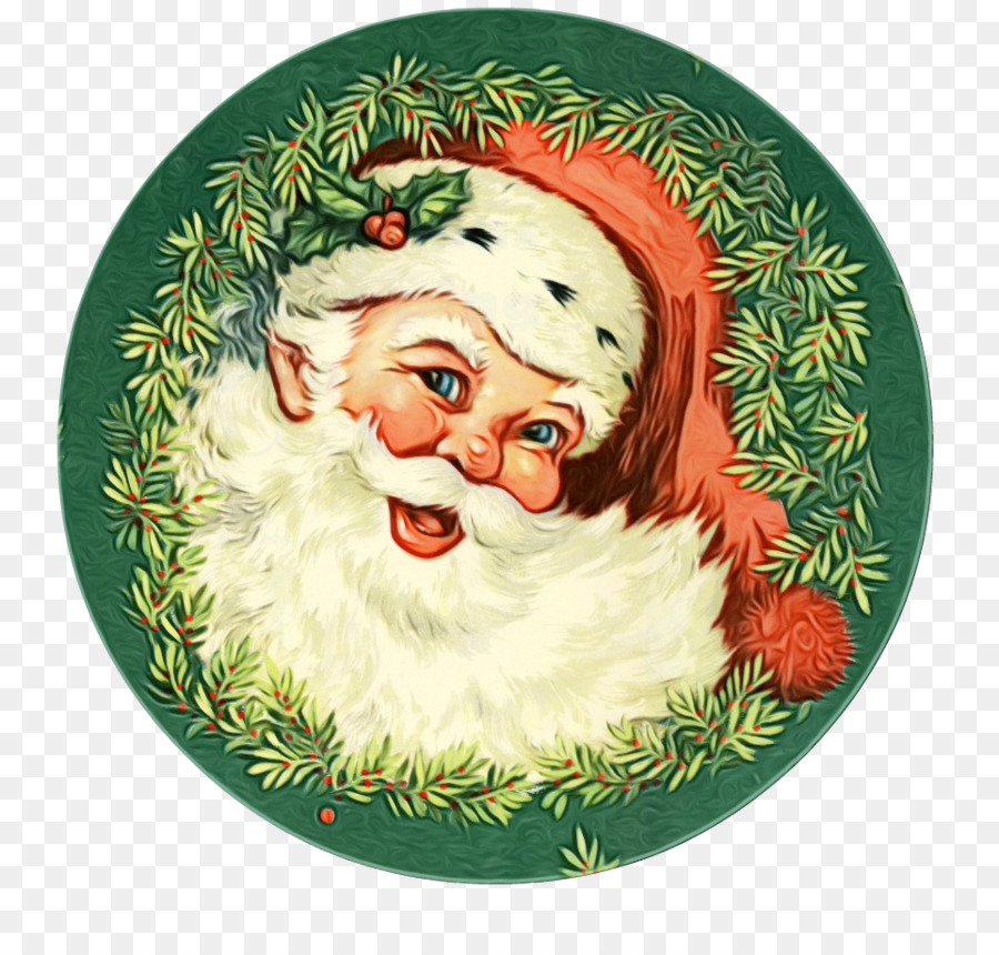 Санта Клаус，тарелка PNG
