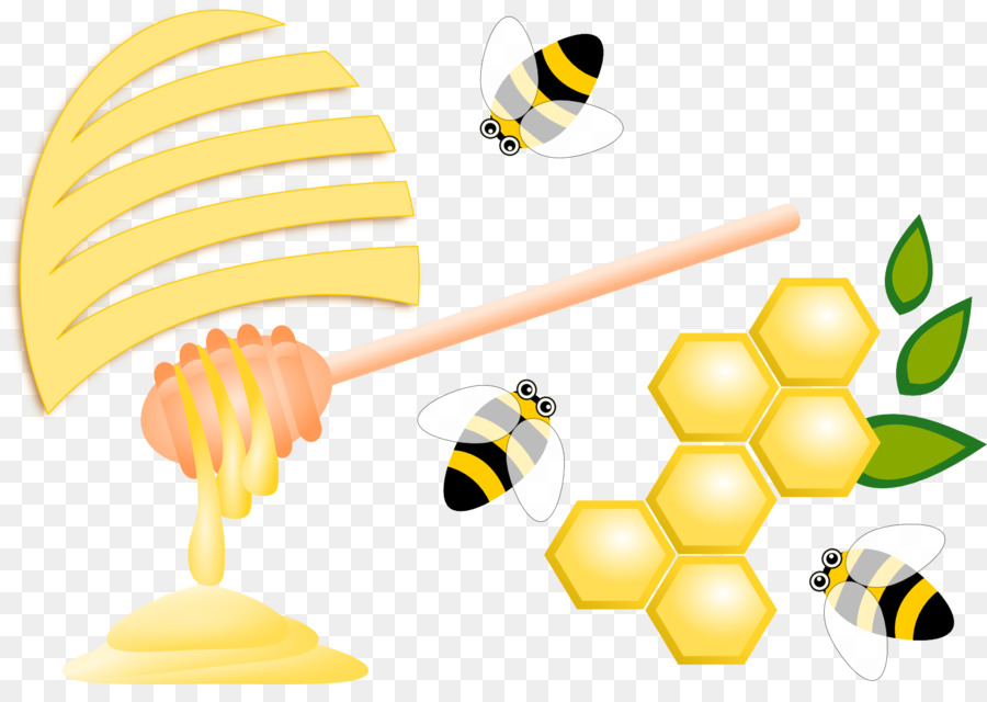 желтый，пчелы PNG