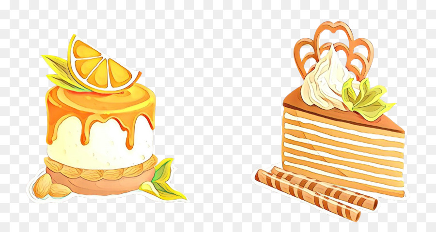 Запас украшения торта，апельсин PNG