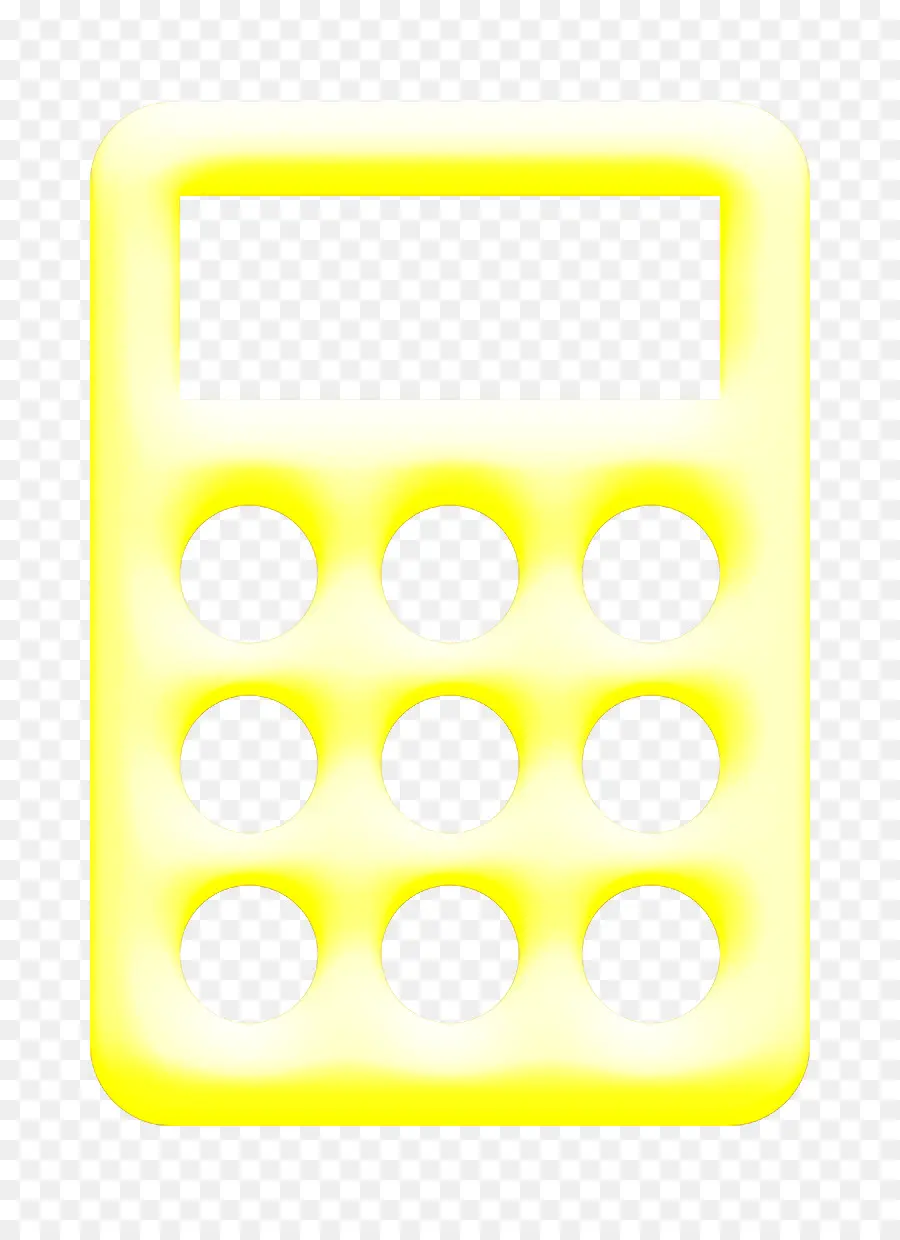желтый，калькулятор PNG