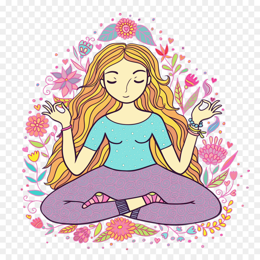 Медитация иллюстрация