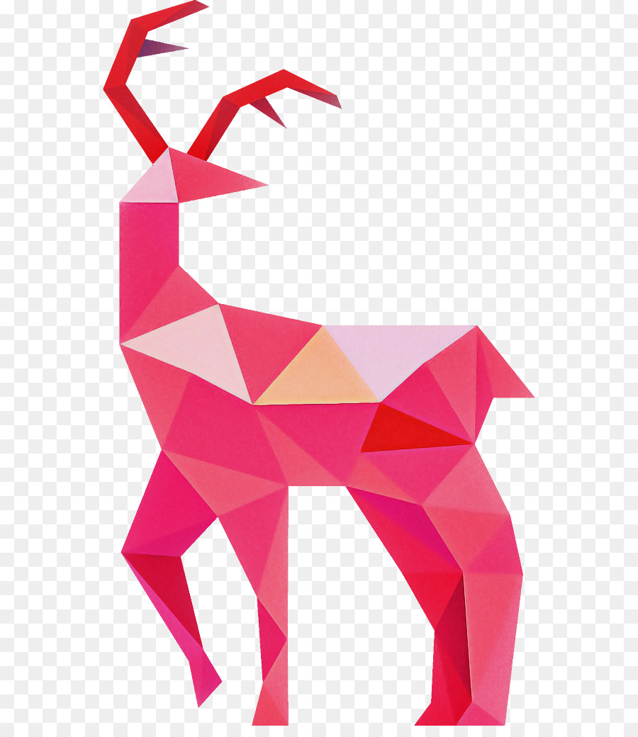 антилопа，розовый PNG