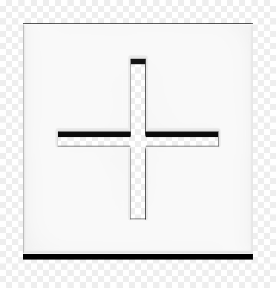 крест，черный PNG