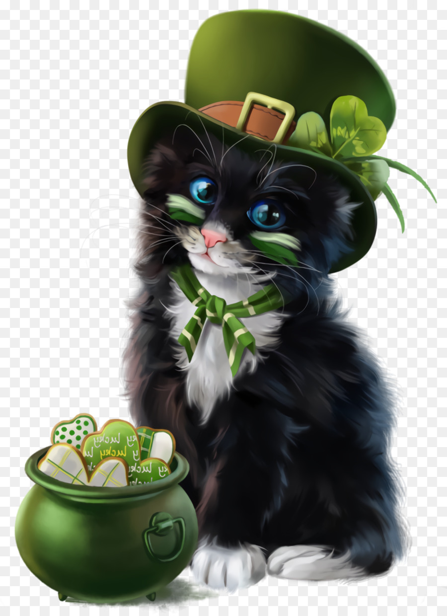 Поймать питомца st patrick s. Кот в зеленой шляпе. Котик в зеленой шапке. Котик в зеленой шляпке. Кот Лепрекон.