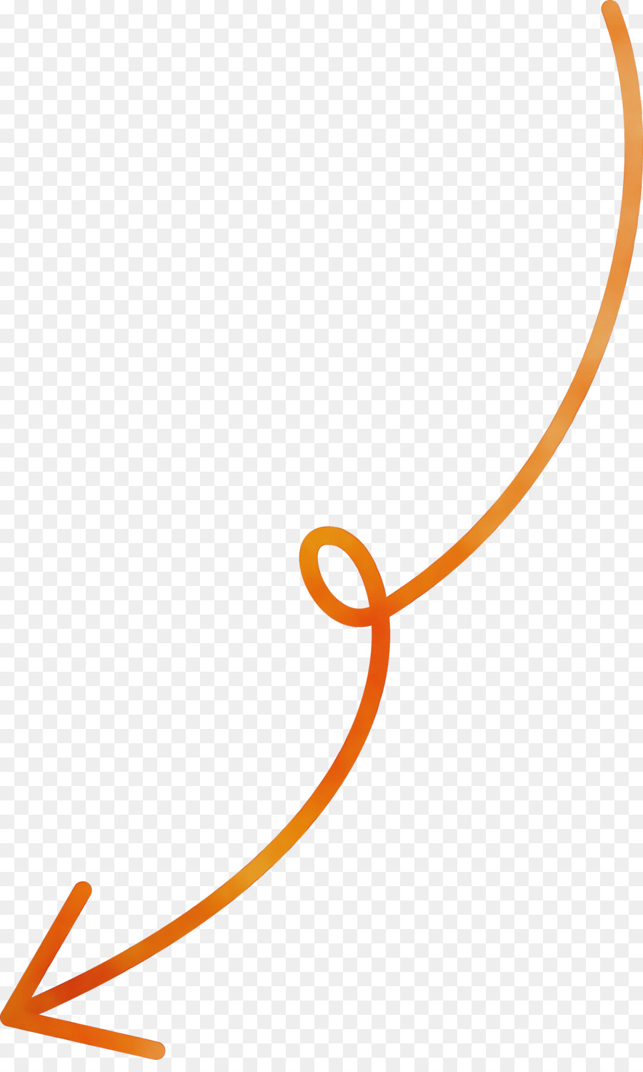 оранжевый，линия PNG