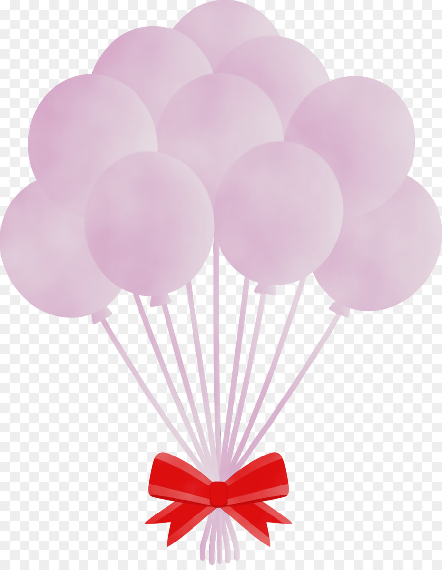 розовый，Воздушный шар PNG