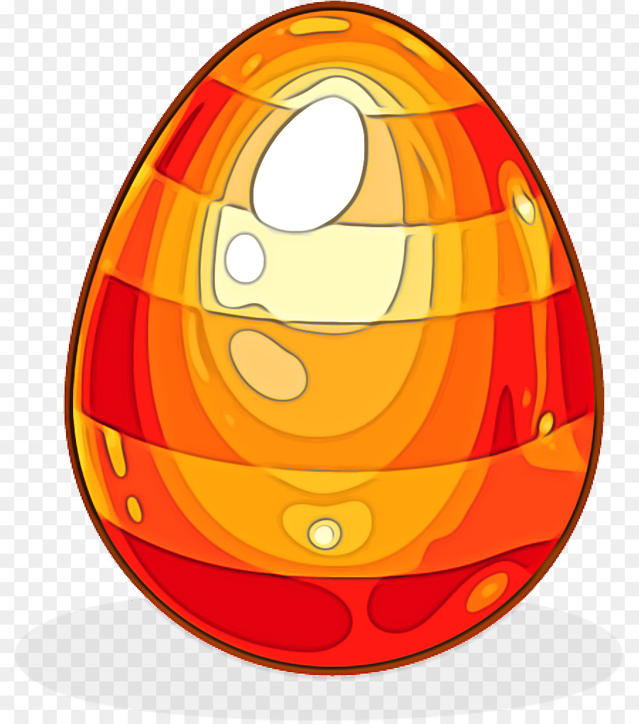 оранжевый，Пасхальное яйцо PNG
