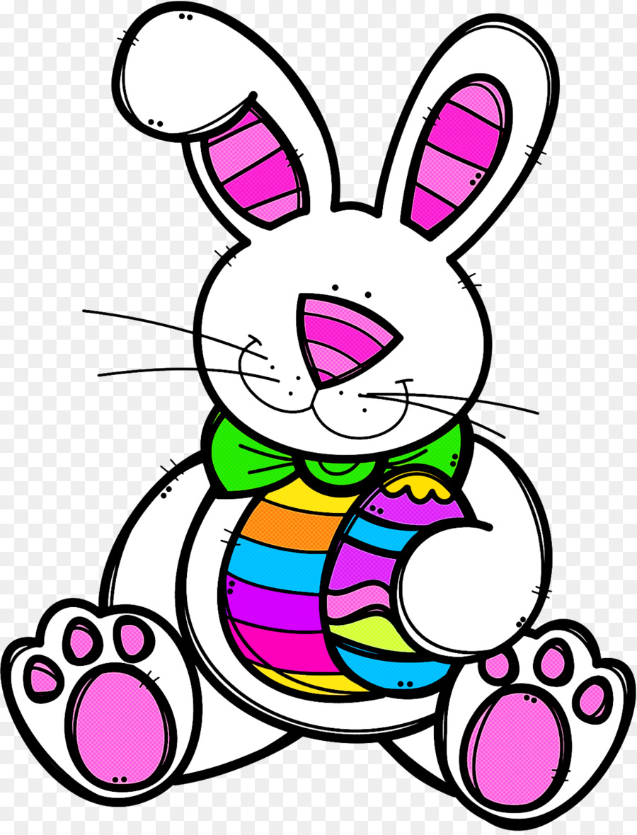 Пасхальный кролик цветной