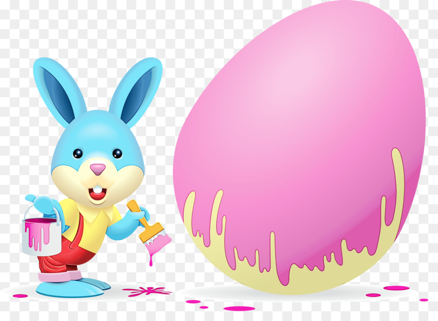 Пасхальное яйцо，Кролик PNG