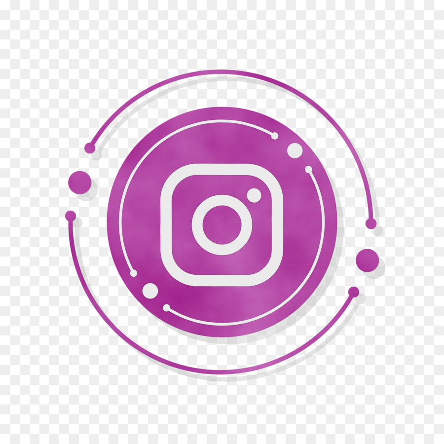 Значок логотипа Instagram，акварель PNG