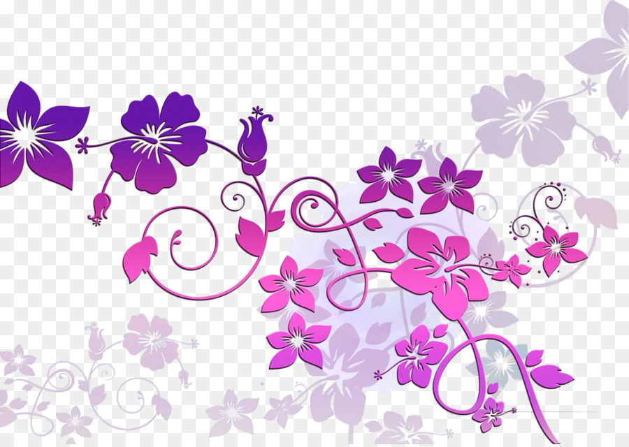 цветочный дизайн，розовый M PNG
