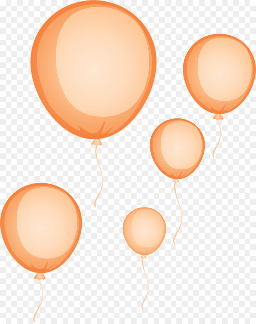 Воздушный шар，оранжевый са PNG