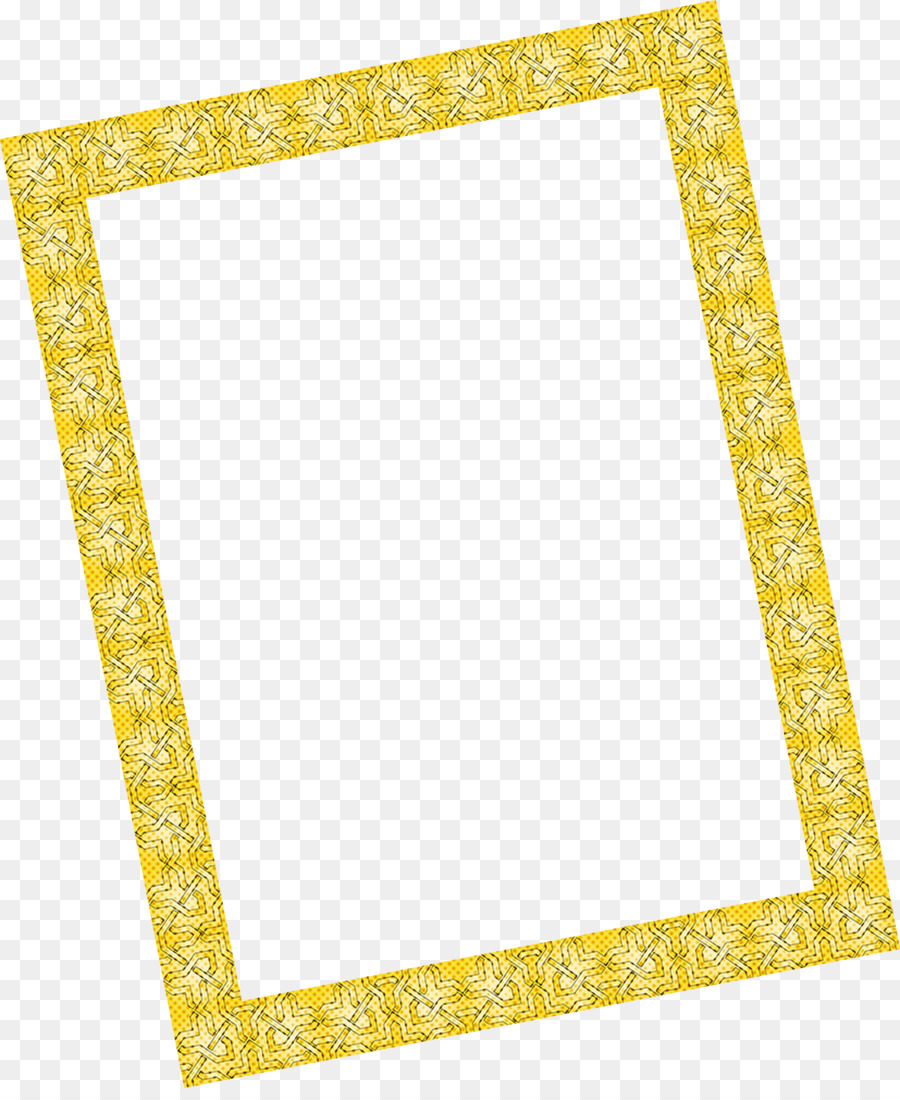 картинная рамка，желтый PNG