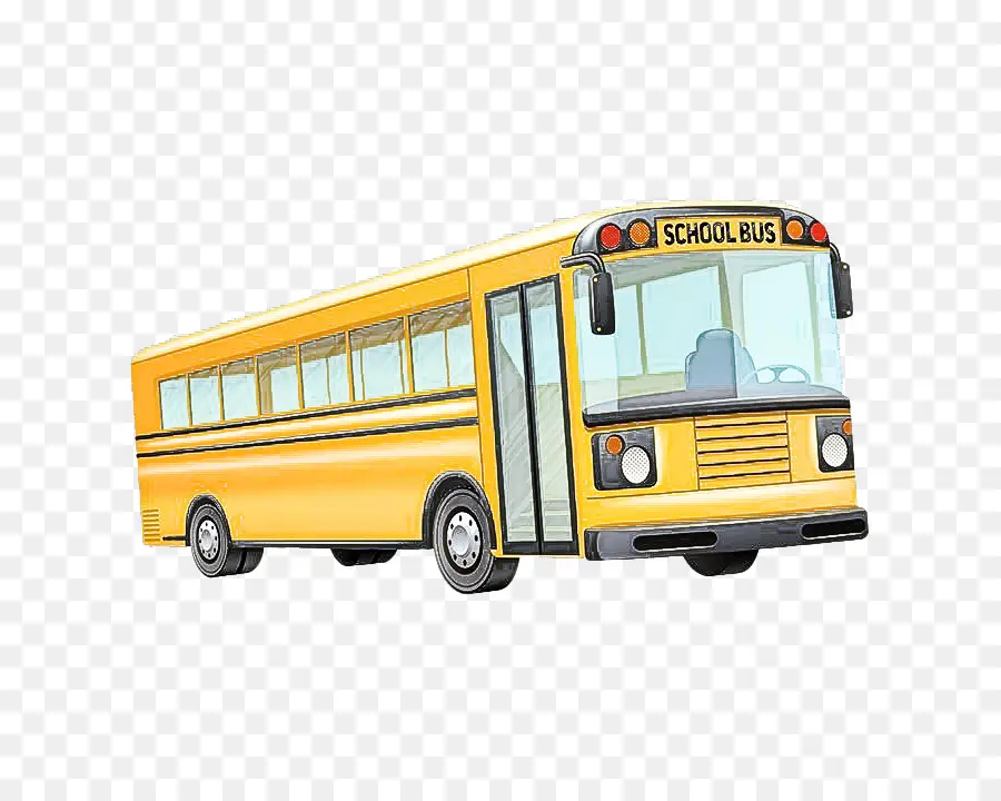 школьный автобус，рисунок PNG