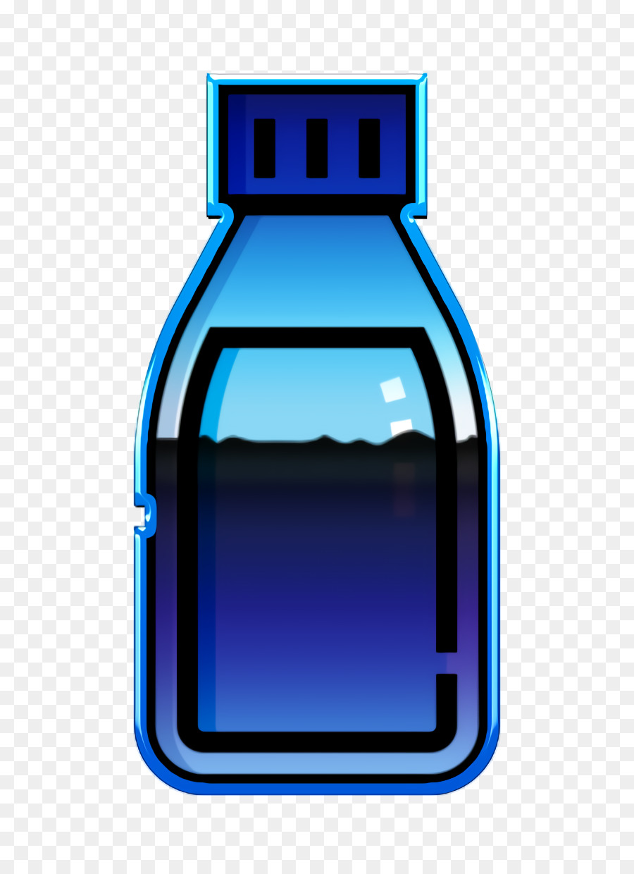 синий кобальт，стеклянная бутылка PNG