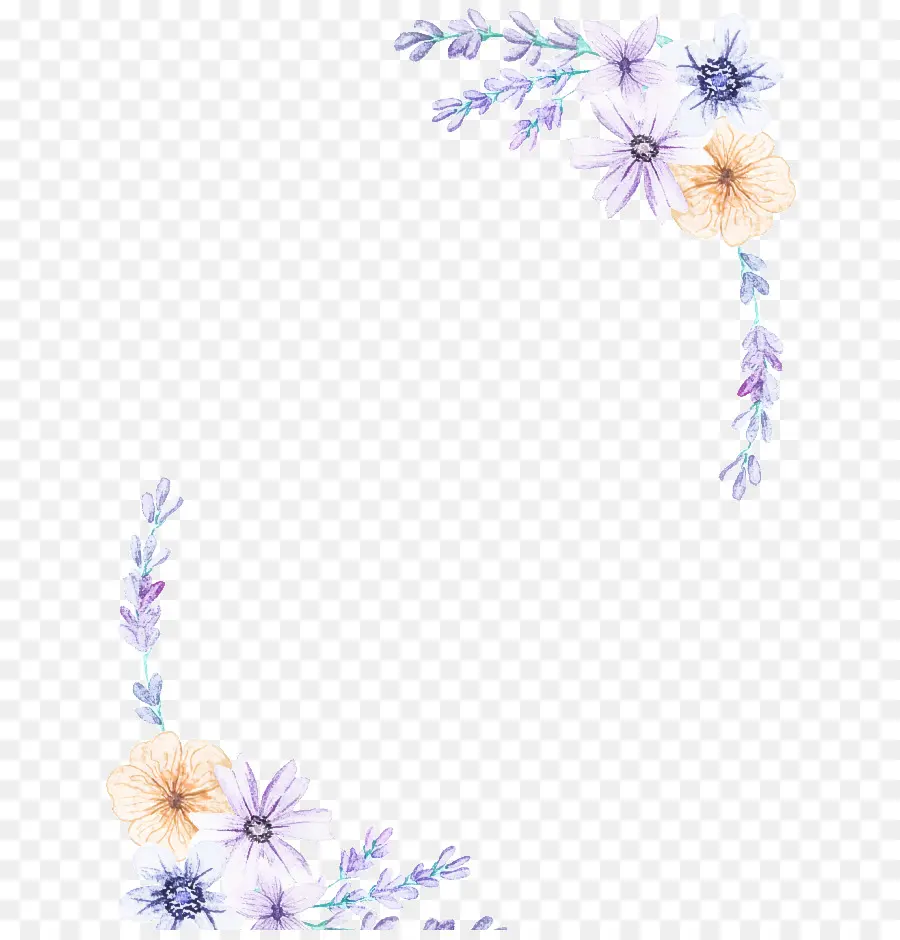 цветочный дизайн，Фиолетовый PNG