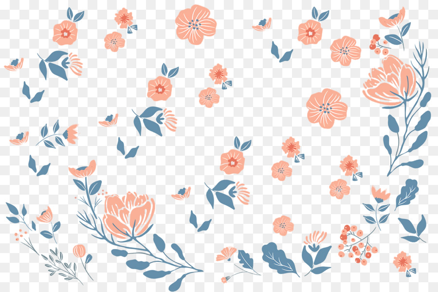 цветочный дизайн，текстиль PNG