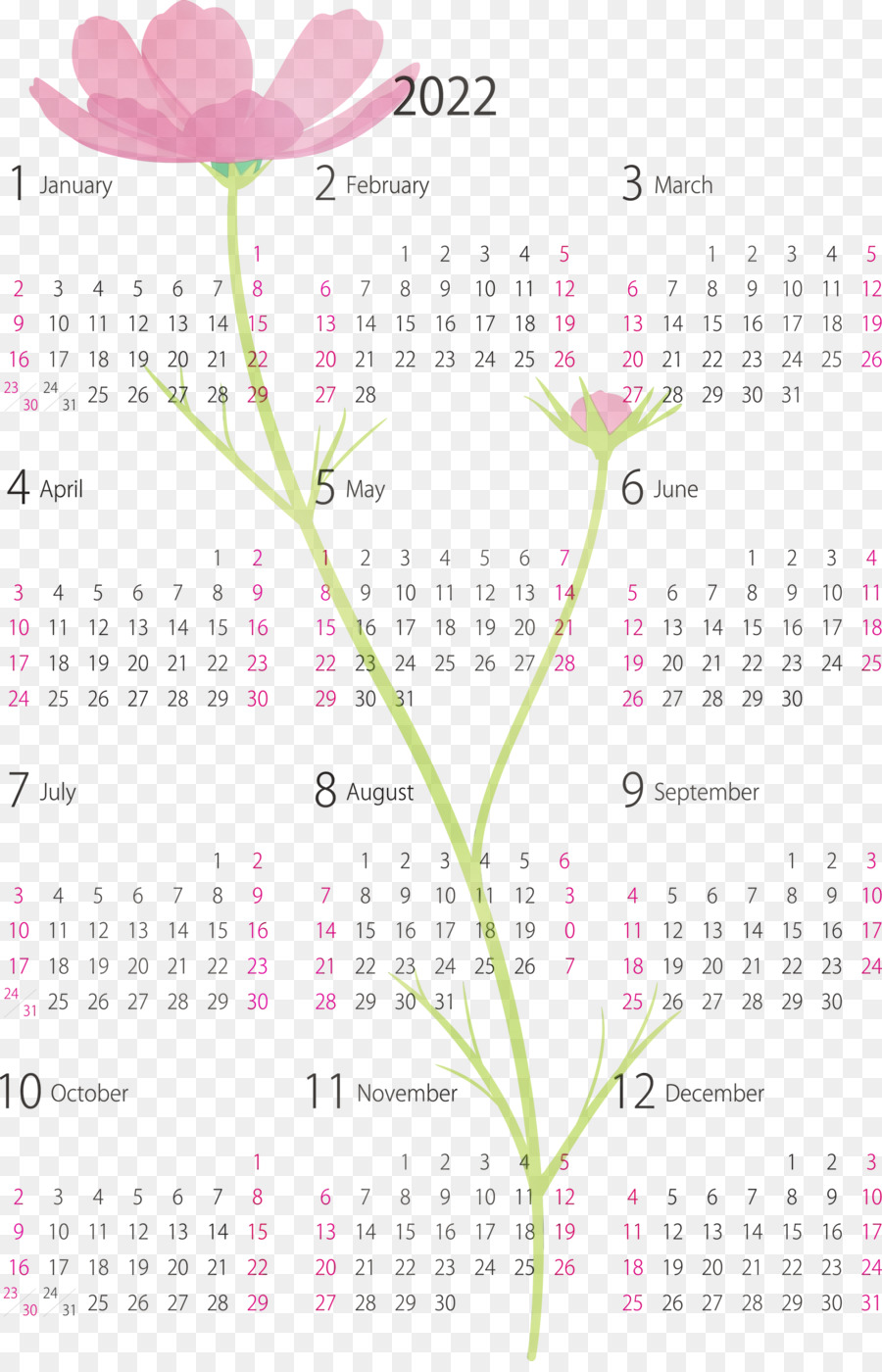 календарная система，Новый год PNG