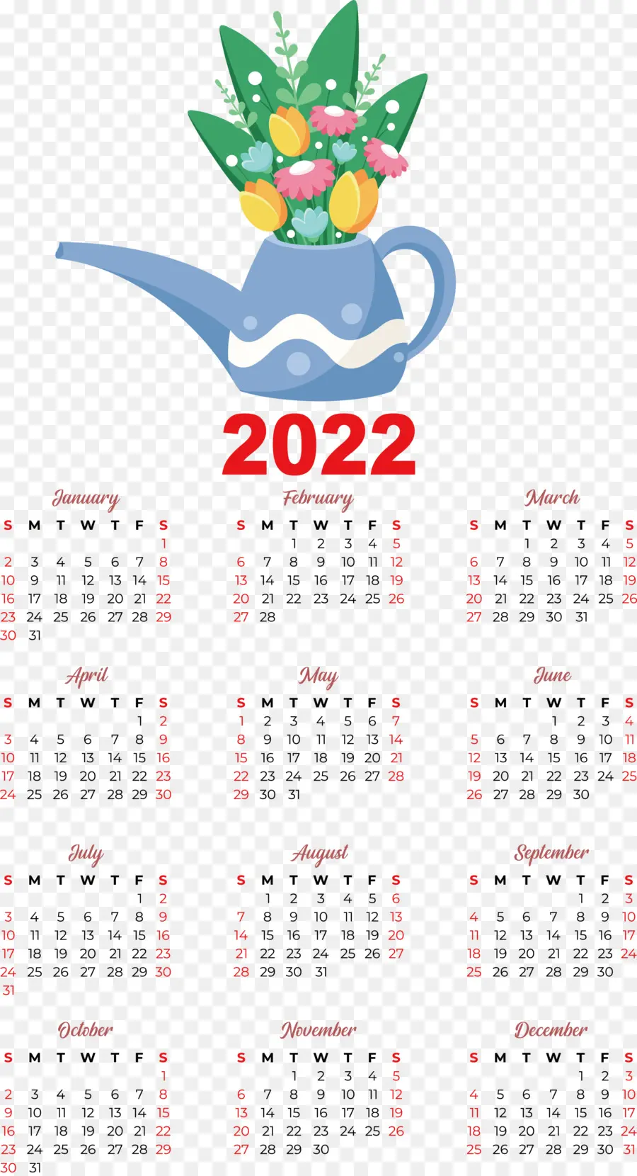 Календарь，Дизайн 2022 PNG