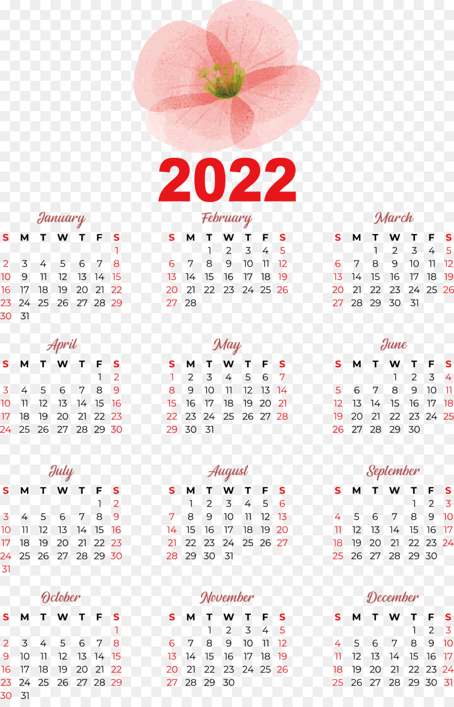Календарь，годовой календарь PNG