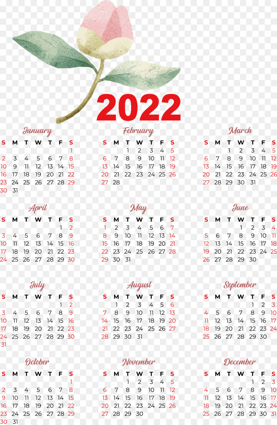 Календарь 2024 года，даты PNG