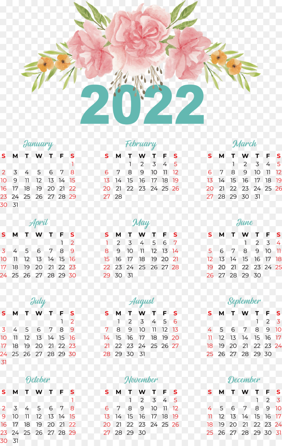 Календарь，календарь распечатать PNG