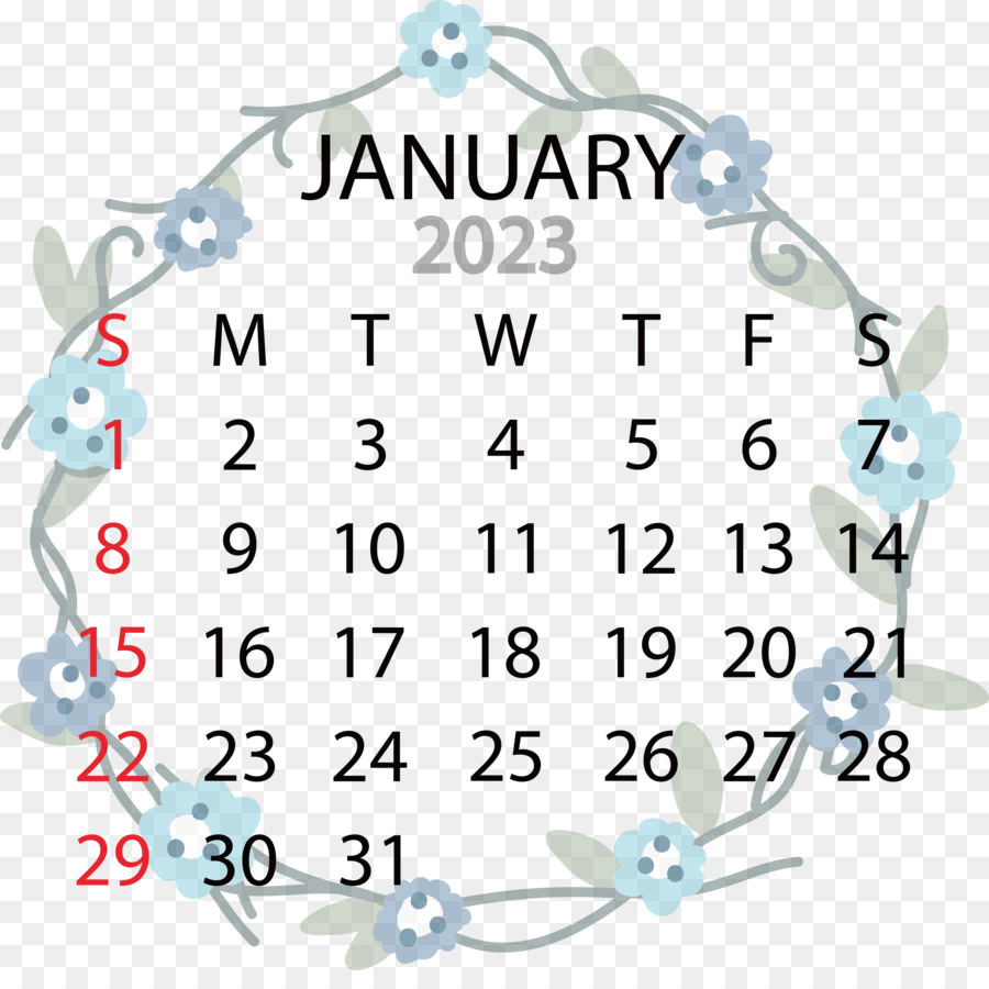 Календарь，Января PNG