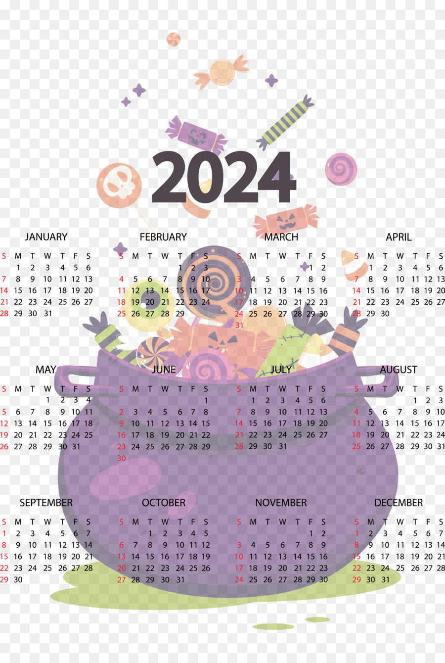 календарь января，может календарь PNG