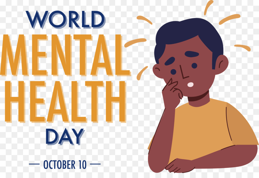 Всемирный день психического здоровья，глобальное психическое здоровье PNG