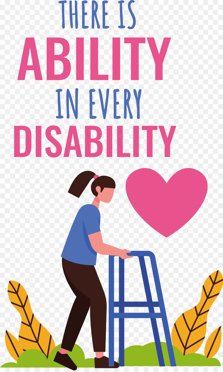Международный день инвалидности，Никогда Не Сдавайся PNG