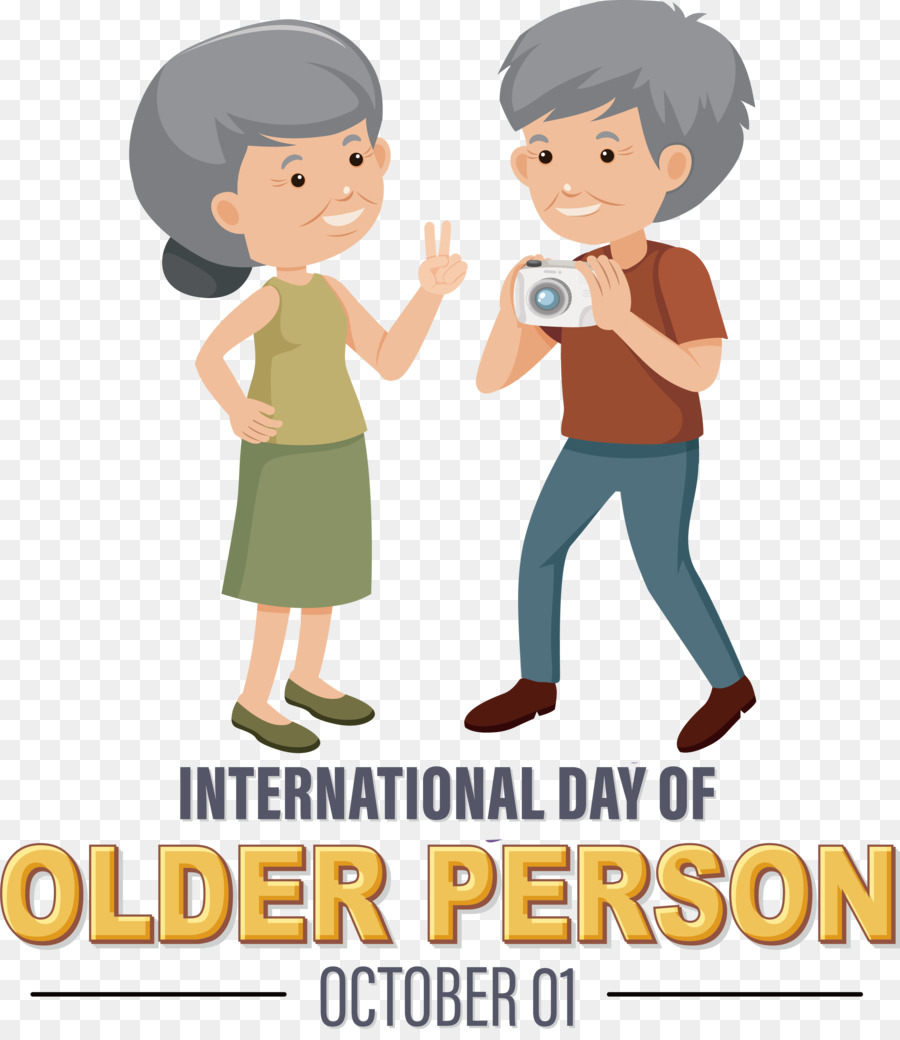 Международный день пожилых людей，бабушка день PNG