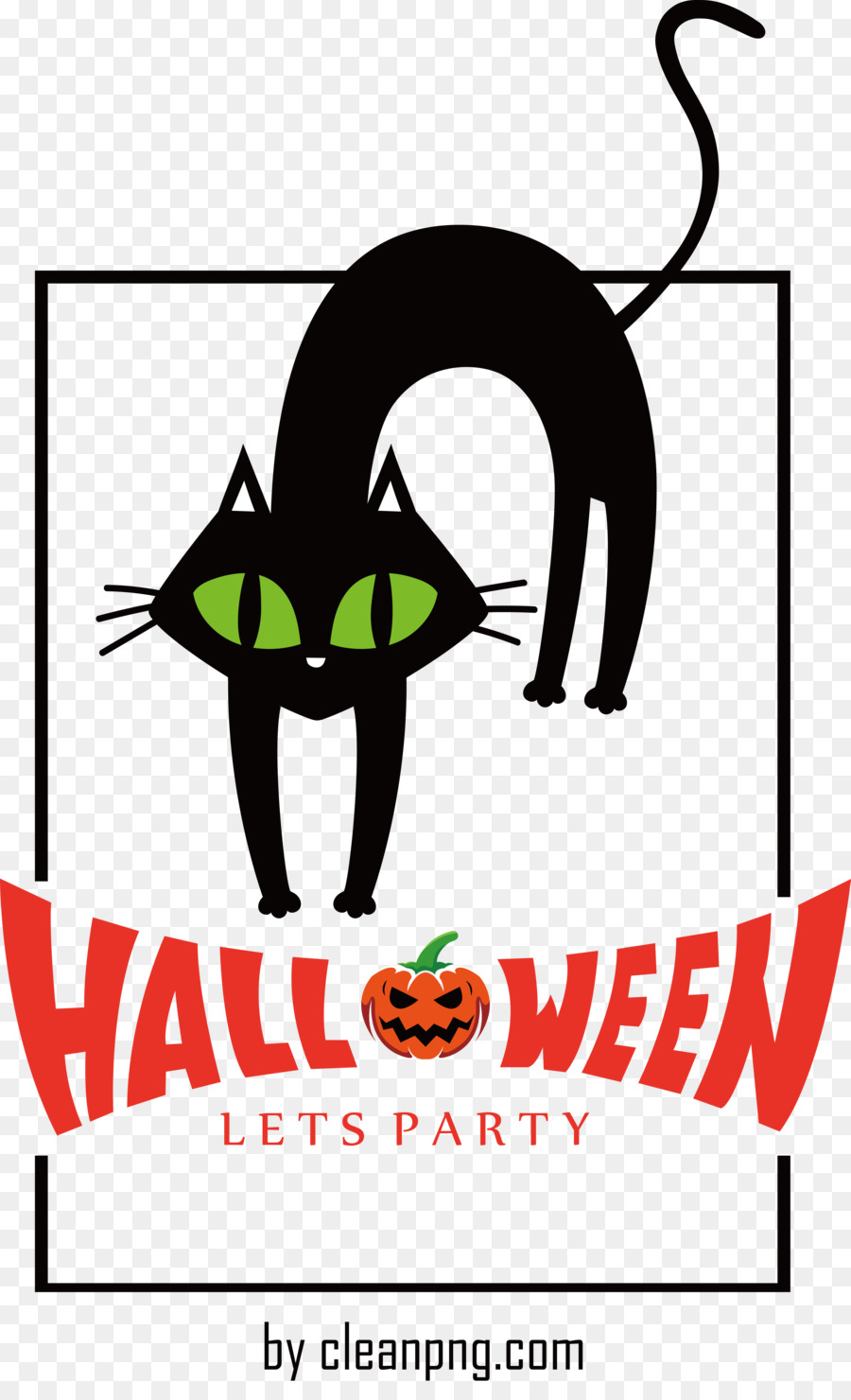 Хэллоуин，кошка PNG