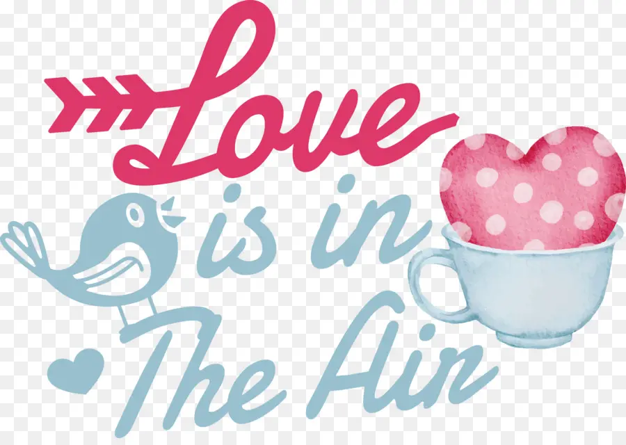 Valentines Day，любовь находится в воздухе PNG