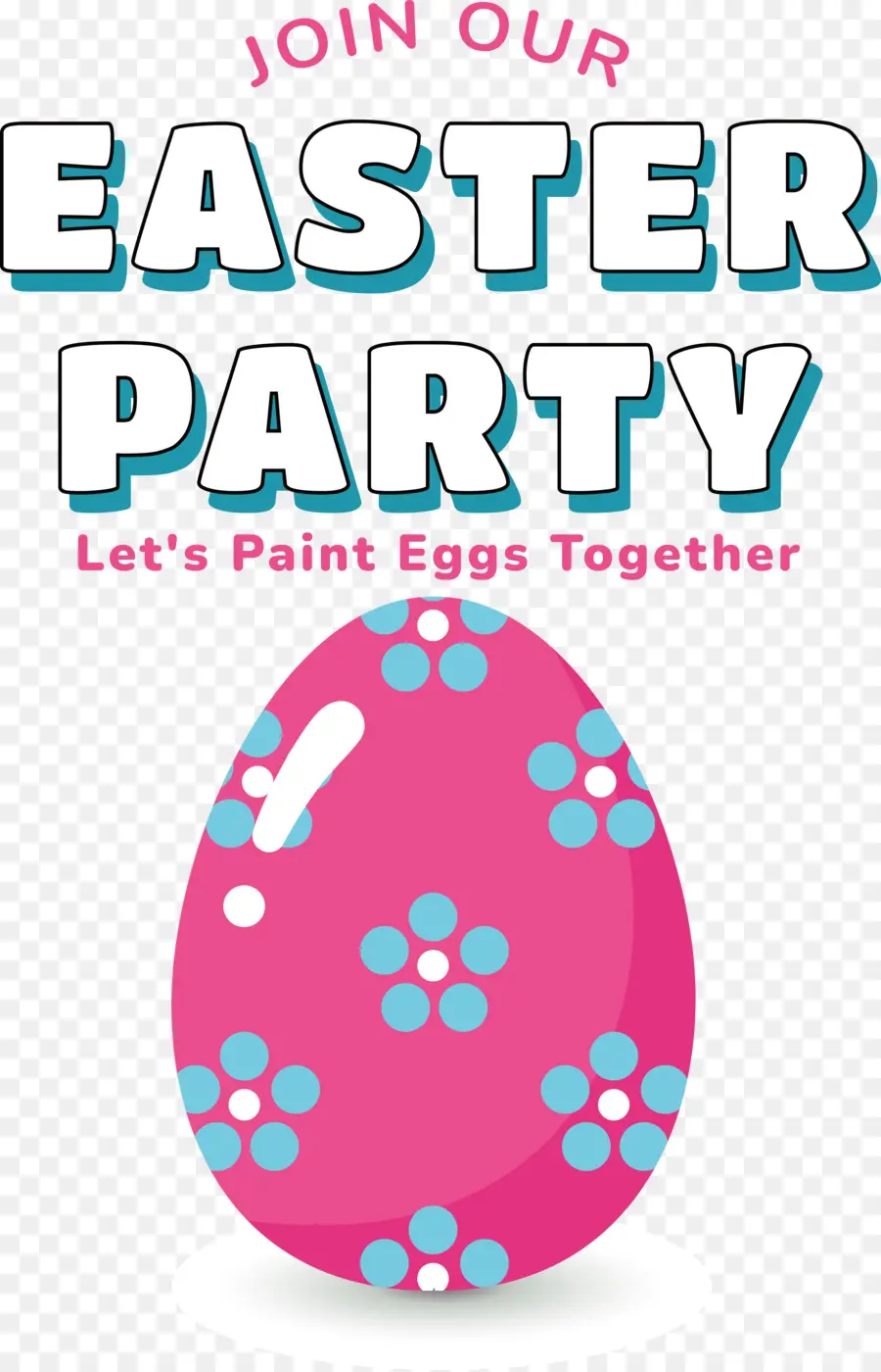 пасхальная вечеринка，покрасить яйца PNG