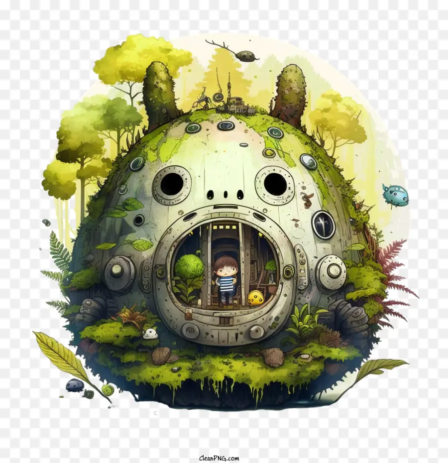 Милый Тоторо，Cartoon Totoro PNG