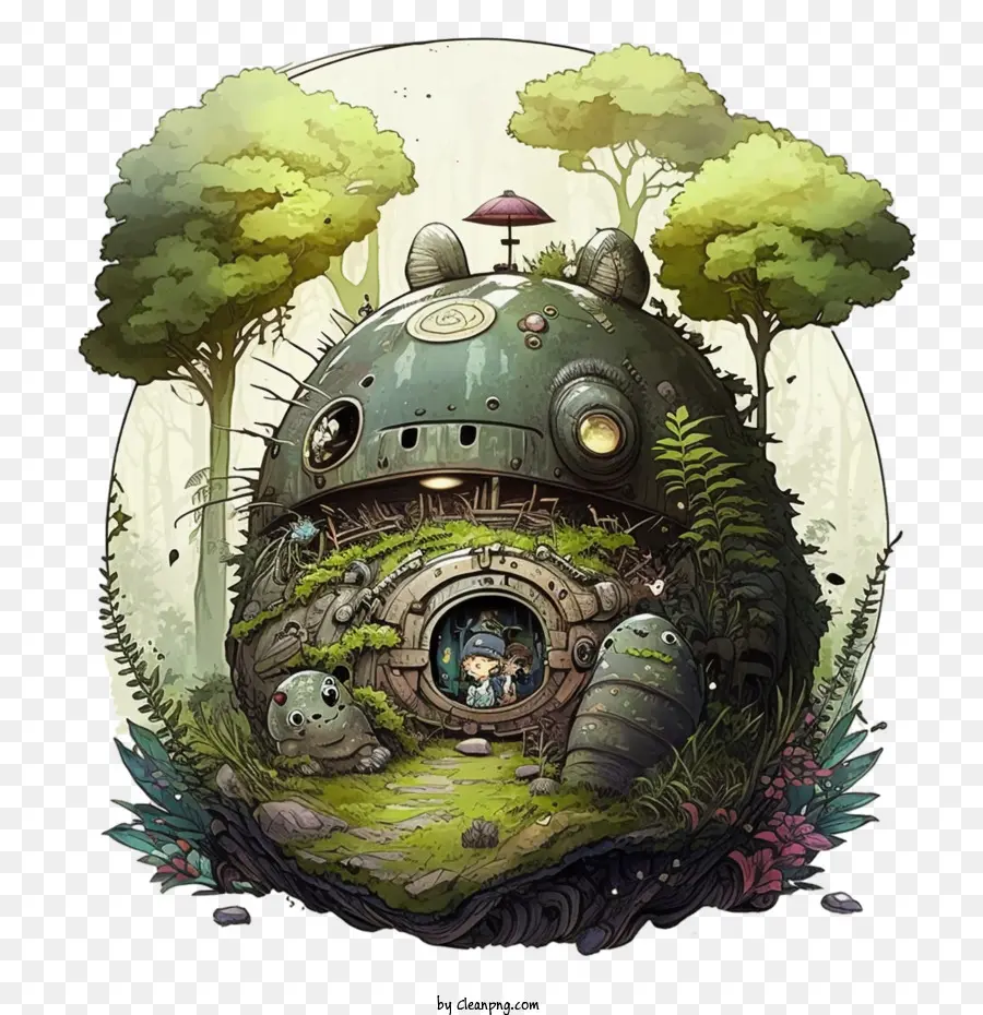 Милый Тоторо，Cartoon Totoro PNG