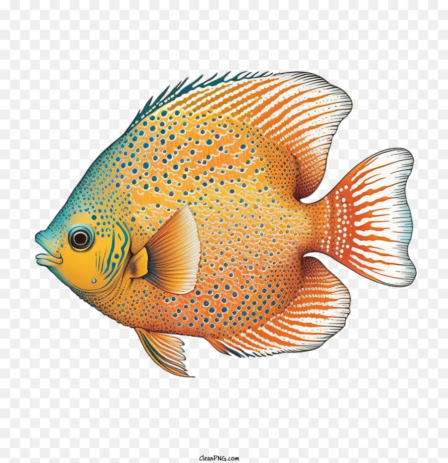 коралловые рыбки，Ручная рисование рыбы PNG